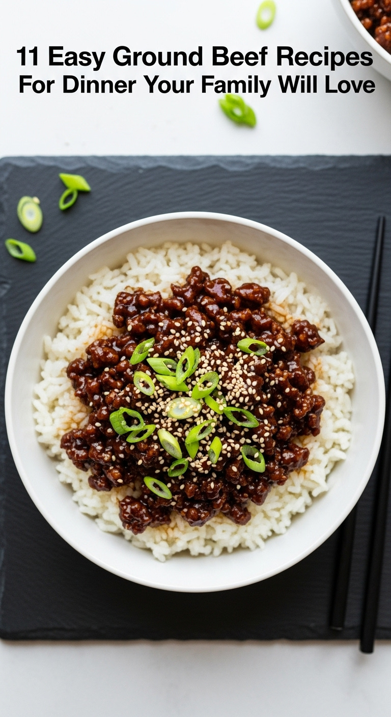 Korean-Inspired-Ground-Beef-Bowl-With-Soy-Glaze-Sesame-Seeds-And-Green-Onions