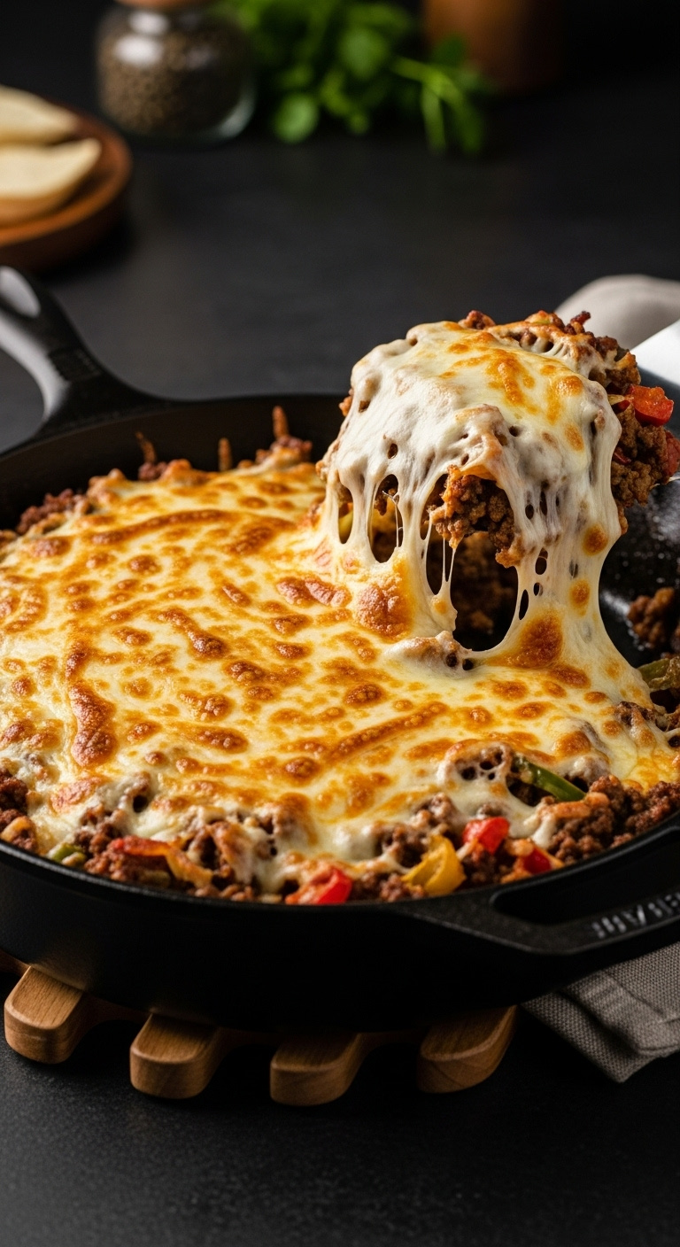 Low-Carb-Philly-Cheesesteak-Casserole-Ground-Beef-Peppers-Onions-Provolone