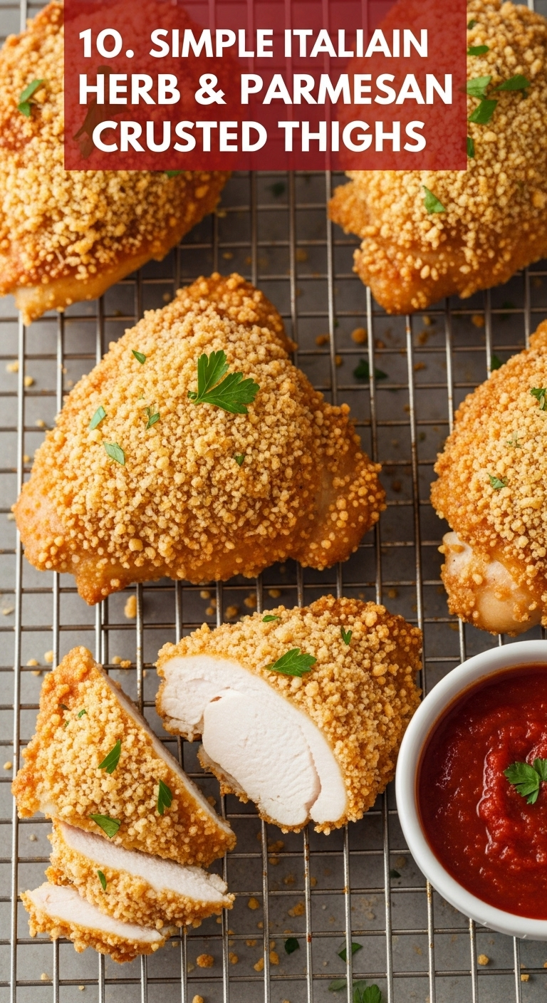 Parmesan-Crusted-Chicken-Thighs-With-Marinara-Dip