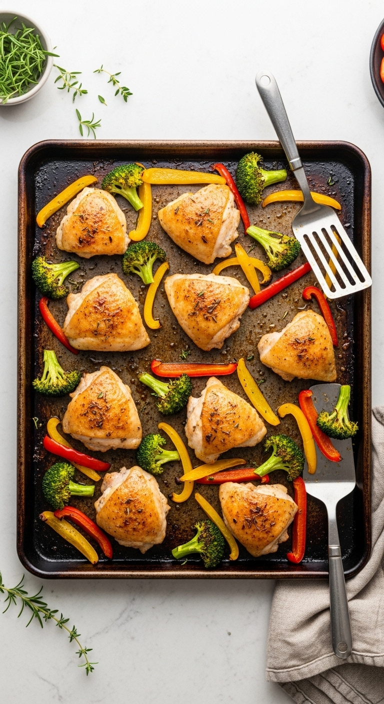 Roasted Chicken Vegetables Sheet Pan Dinner