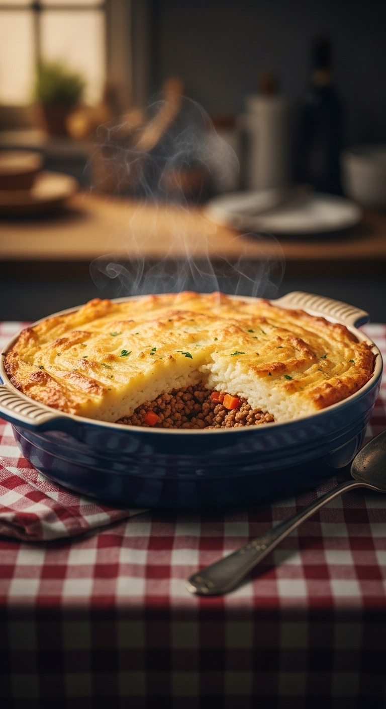 Rustic-Shepherds-Pie-With-Golden-Mashed-Potato-Crust-And-Ground-Beef
