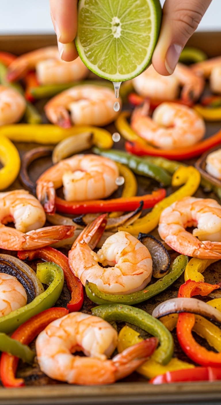 Sheet-Pan-Shrimp-Fajitas-Charred-Peppers-Onions-Lime-Squeeze