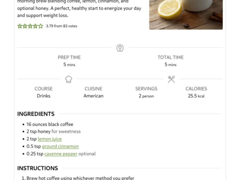 Simple Coffee Loophole Recipe Ingredients For Weight Loss