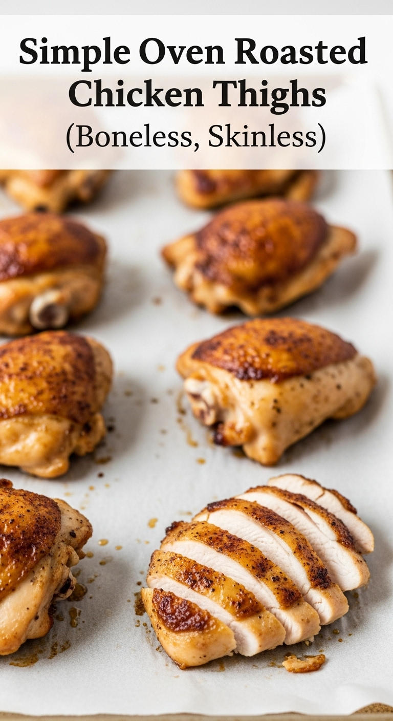 Simple-Oven-Roasted-Chicken-Thighs-Boneless-Skinless-Meal-Prep-Ready-Moist-Interior