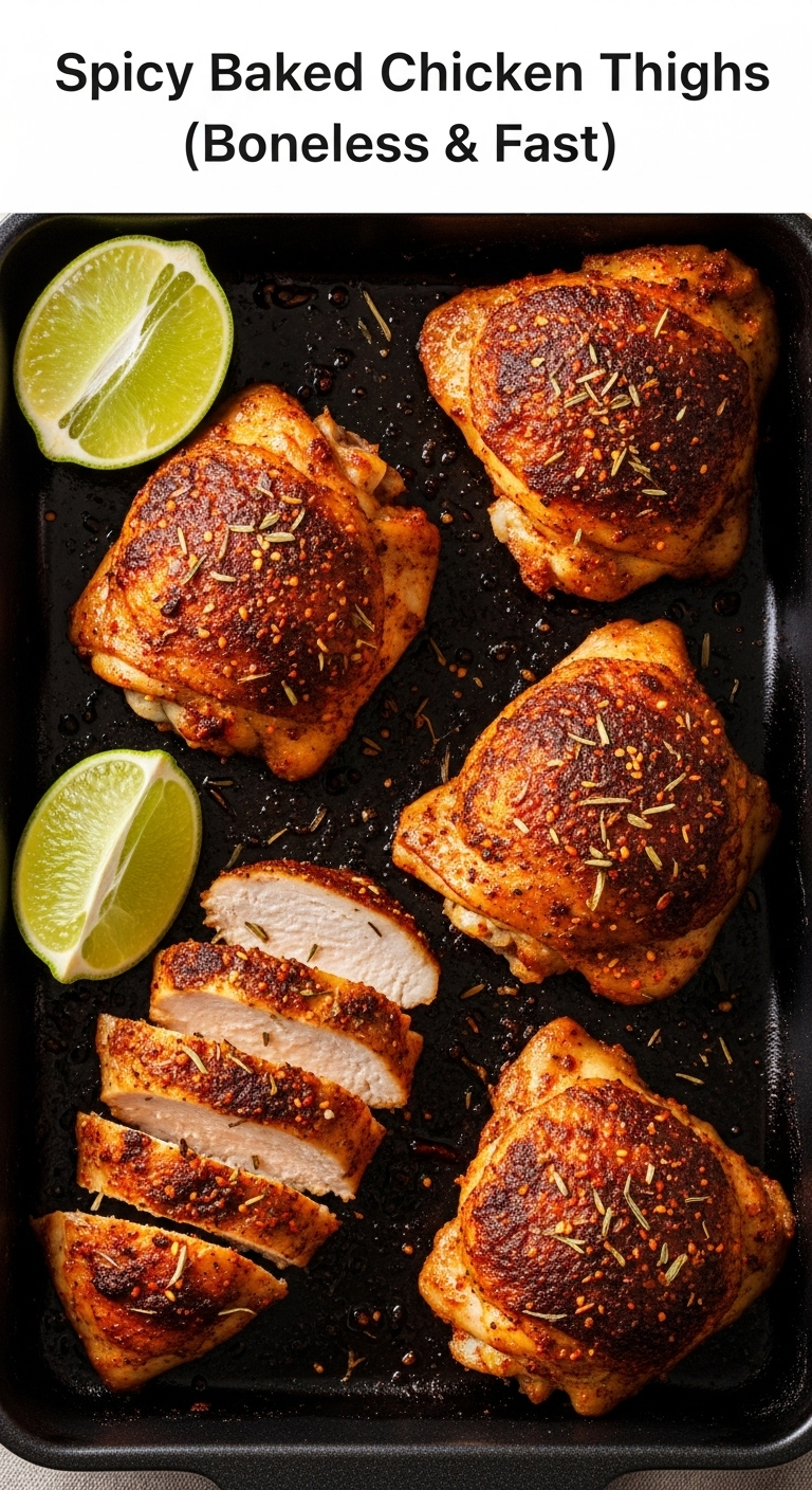 Spicy-Baked-Boneless-Chicken-Thighs-Sliced-With-Lime
