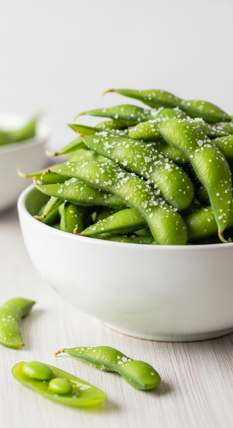 Steamed Edamame Sea Salt Texture Blog Post